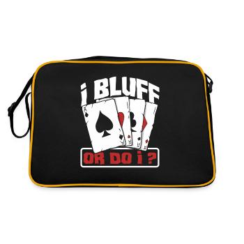 Poker Player Poker Player Poker Gift - Retro Bag - black/gold - Back