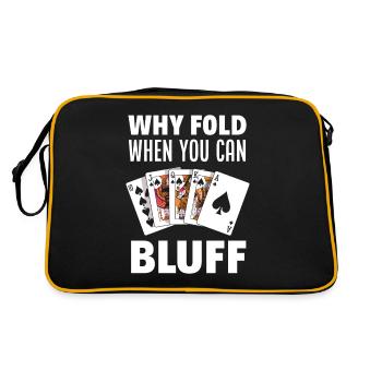 Poker Player Poker Player Poker Gift - Retro Bag - black/gold - Back