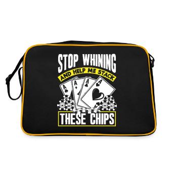 Poker Player Poker Player Poker Gift - Retro Bag - black/gold - Back