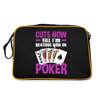 Poker Player Poker Player Poker Gift - Retro Bag - black/gold - Back