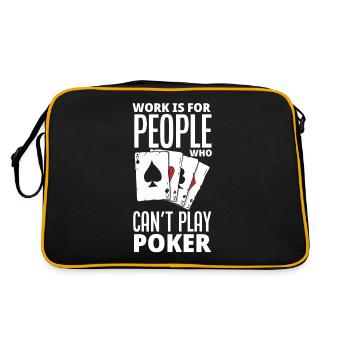 Poker Player Poker Player Poker Gift - Retro Bag - black/gold - Back