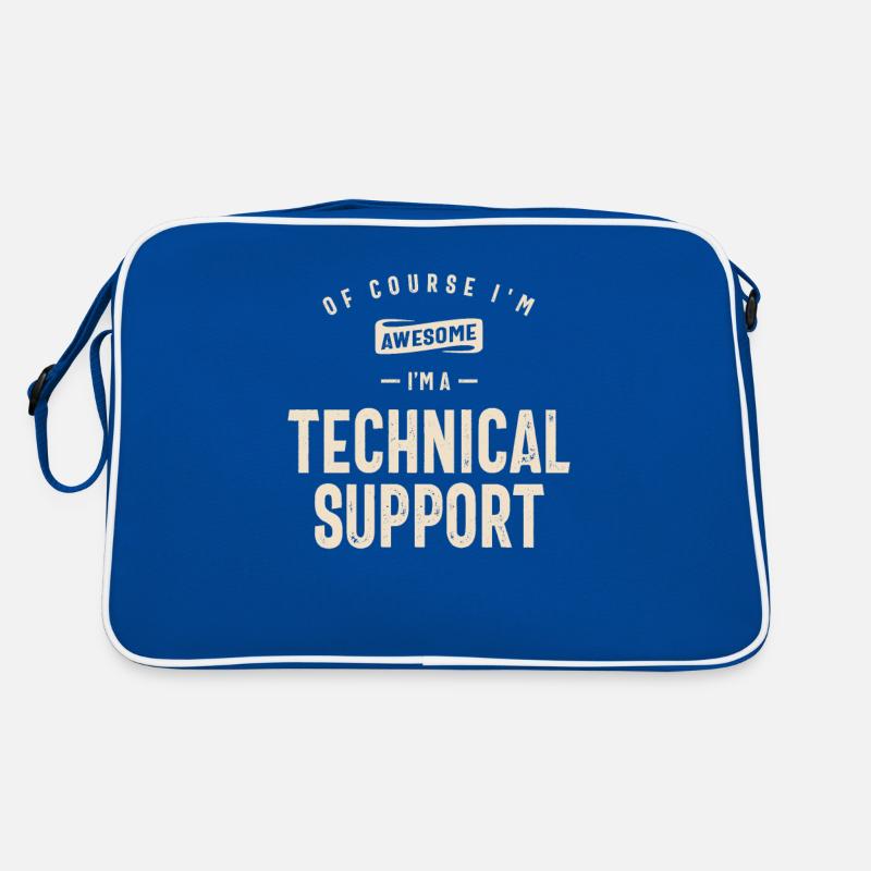 Technical Support Job Title Profession Retro Bag