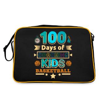 100 jours d’entraînement de basketball pour enfants - Sac Retro - noir/or - Dos