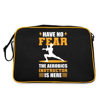 Have No Fear The Aerobics Instructor Is Here - Retro Bag - black/gold - Back