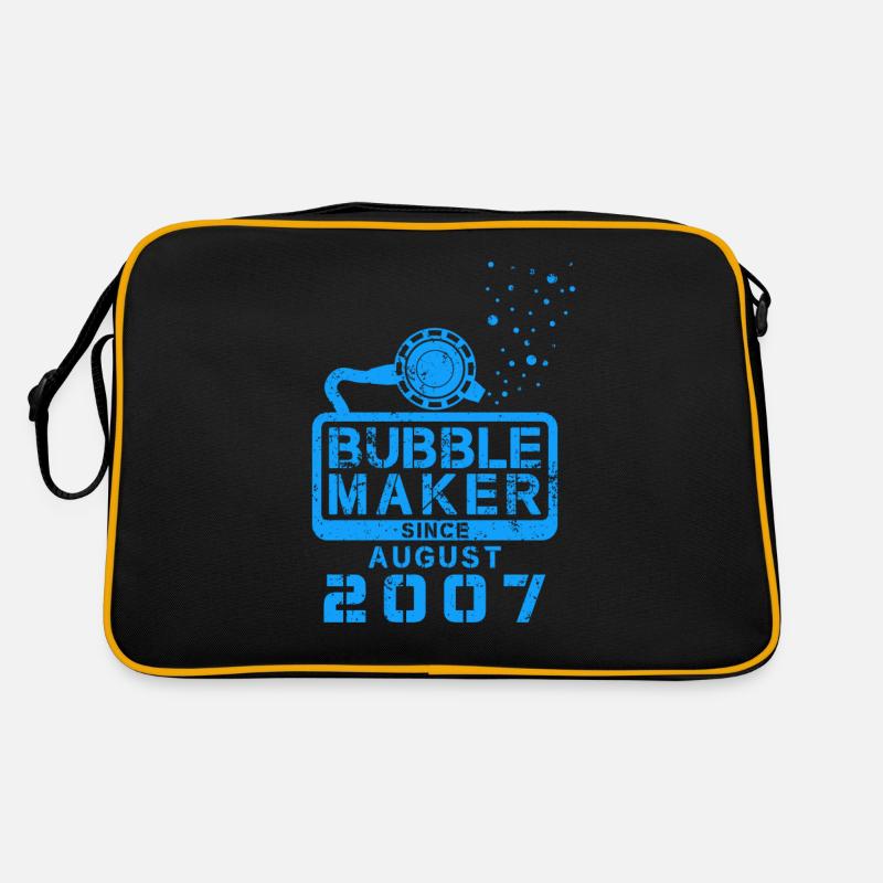 Plongeur Birthday Bubblemaker depuis août 2007 Sac Retro