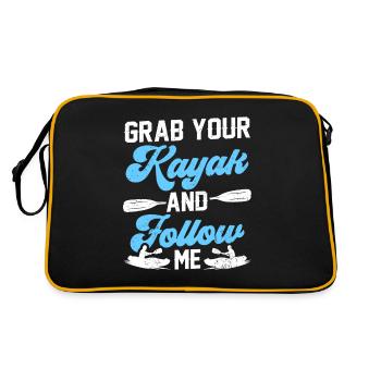 Prenez votre kayak et suivez-moi kayak kayak - Sac Retro - noir/or - Dos