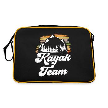 Équipe de kayak kayakistes kayak kayak loisir - Sac Retro - noir/or - Dos