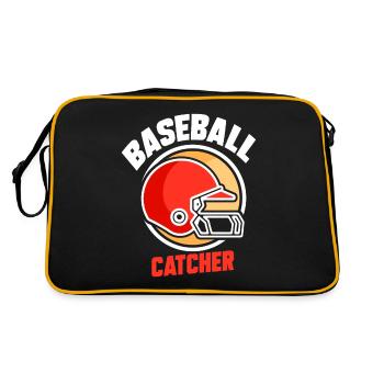 Baseball Catcher Baseball Catcher Hobby Player - Retro Bag - black/gold - Back