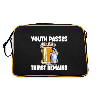 Youth Passes Thirst Remains 2 - Retro Bag - black/gold - Back