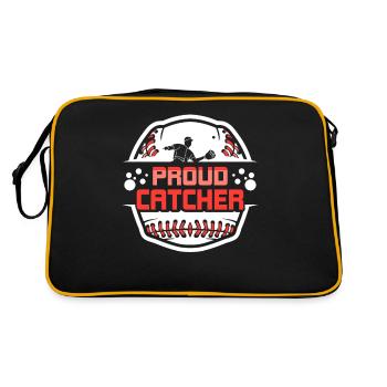 Proud Catcher Catcher Player Baseball Hobby - Retro Bag - black/gold - Back
