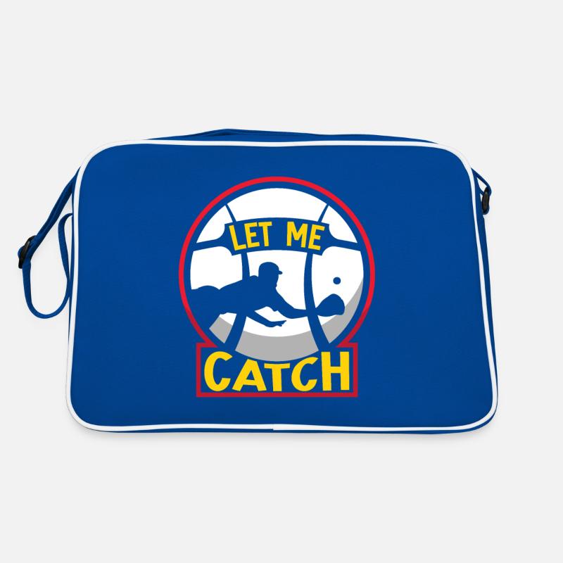 Laissez-moi attraper le receveur de joueurs Receveur de baseball Sac Retro