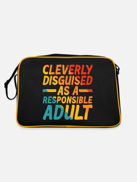 Habilement déguisé en adulte responsable 5 - Sac Retro - noir/or - Dos