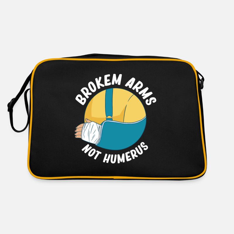 Broken arms, not humerus, elbows, Retro Bag