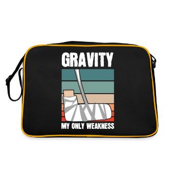 La gravité ma seule faiblesse osseuse - Sac Retro - noir/or - Dos