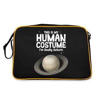 Saturn - Retro Bag - black/gold - Back