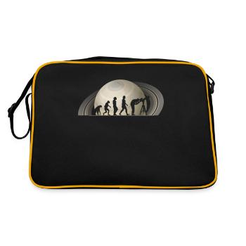 Saturn - Retro Bag - black/gold - Back