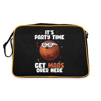 Mars - Retro Tasche - Schwarz/Gold - Hinten