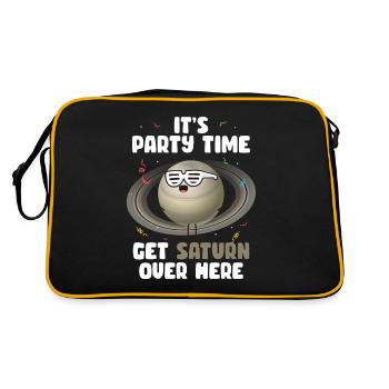 Saturn - Retro Bag - black/gold - Back
