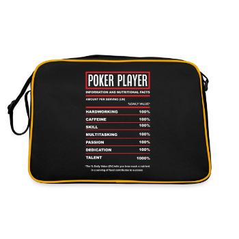 Poker Player Poker Player Poker Gift - Retro Bag - black/gold - Back