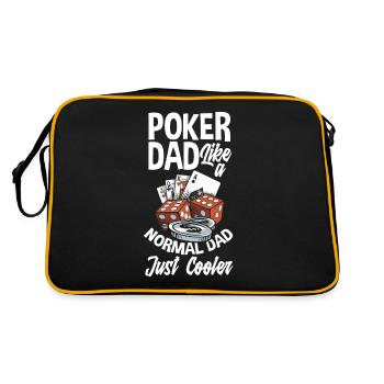 Poker Player Poker Player Poker Gift - Retro Bag - black/gold - Back