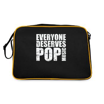 Tout le monde mérite Pop Music Singers Stars - Sac Retro - noir/or - Dos