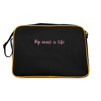 Pop Music is Life Singer Stars R'n'B - Retro Bag - black/gold - Back
