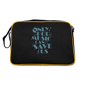 Only Pop Music can Save us Sänger Stars - Retro Bag - black/gold - Back