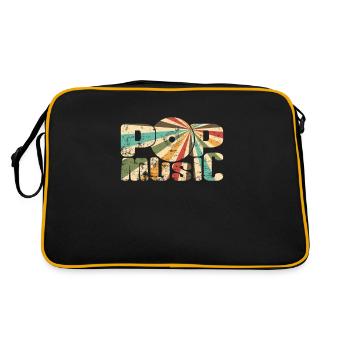 Pop Music Music Genre Singers Stars - Retro Bag - black/gold - Back