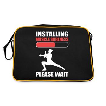 Installing Muscle Soreness Please Wait Aerobics - Retro Bag - black/gold - Back