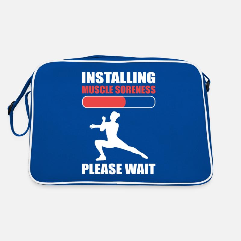 Installing Muscle Soreness Please Wait Aerobics Retro Bag
