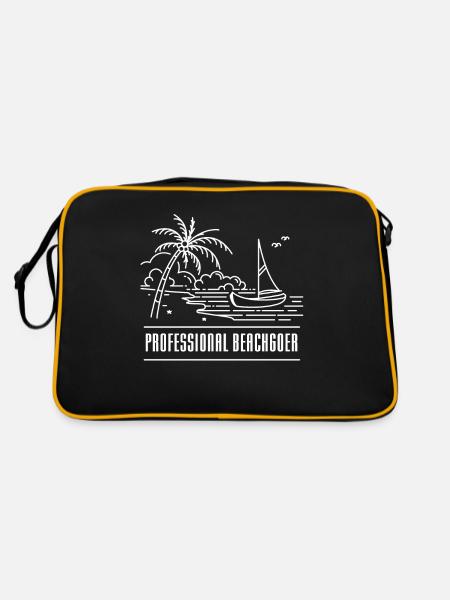 Professional Beachgoer Holiday Beach Beach - Retro Bag - black/gold - Back