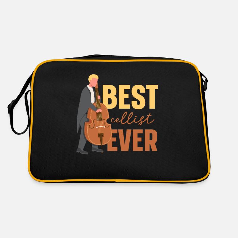 Bester Cellist Aller Zeiten Cello Cellos Musiker Retro Tasche