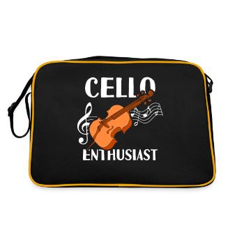Amateur de violoncelle violoncelle violoncelliste musicien - Sac Retro - noir/or - Dos