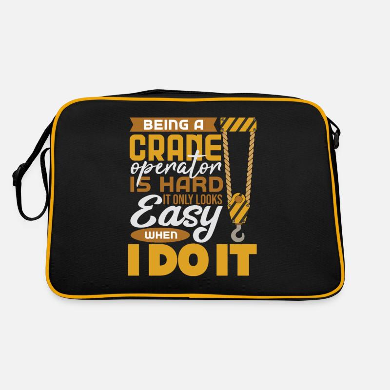 Crane operator crane gift Retro Bag