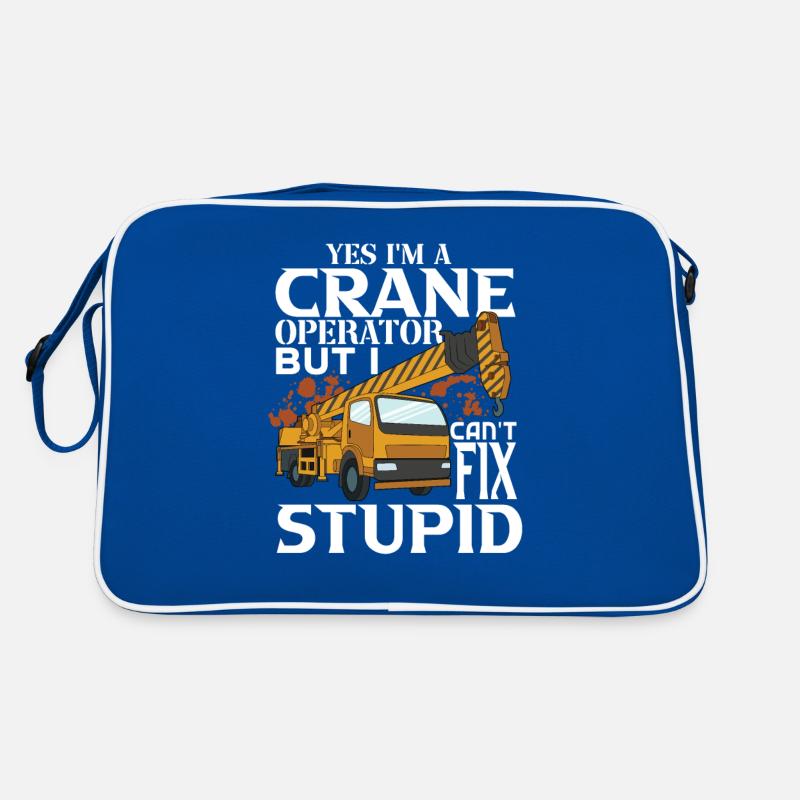 Kranführer Kran Geschenk Retro Tasche