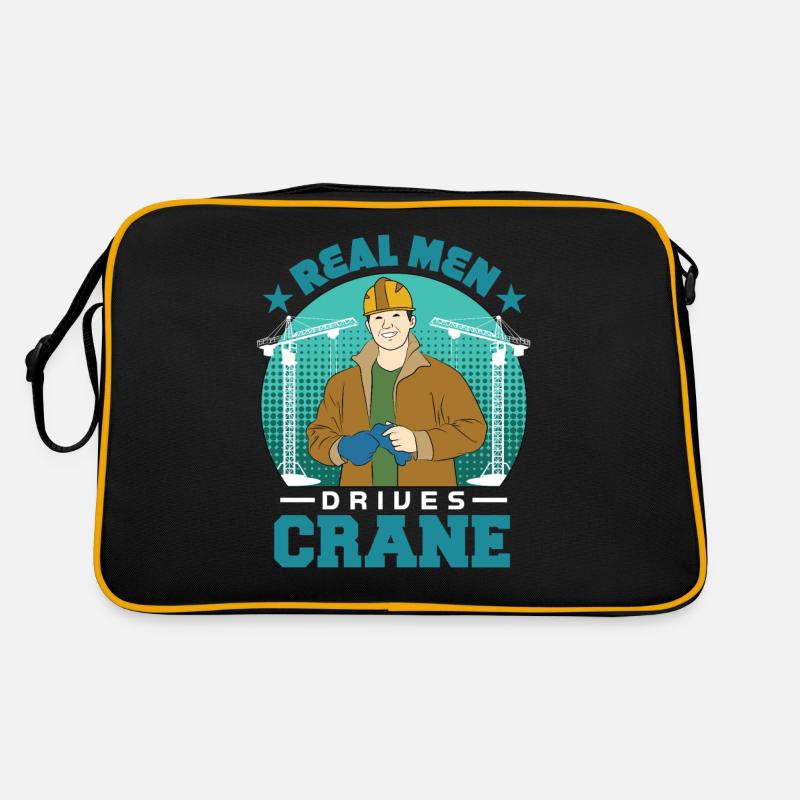 Kranführer Kran Geschenk Retro Tasche