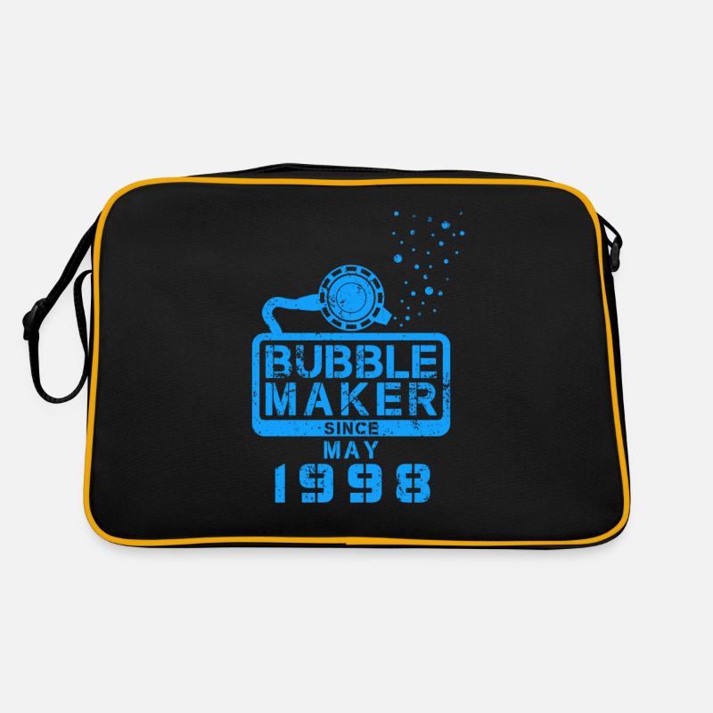 Taucher Geburtstag Bubblemaker seit Mai 1998 Retro Tasche