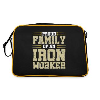 Ironworker Proud Family Of Iron Worker Arc Welding - Retro Bag - black/gold - Back