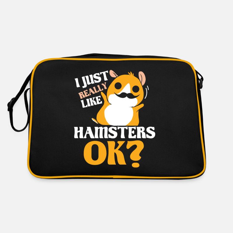 Ich Mag Hamster Einfach Sehr Besitzer Süß Haustier Retro Tasche