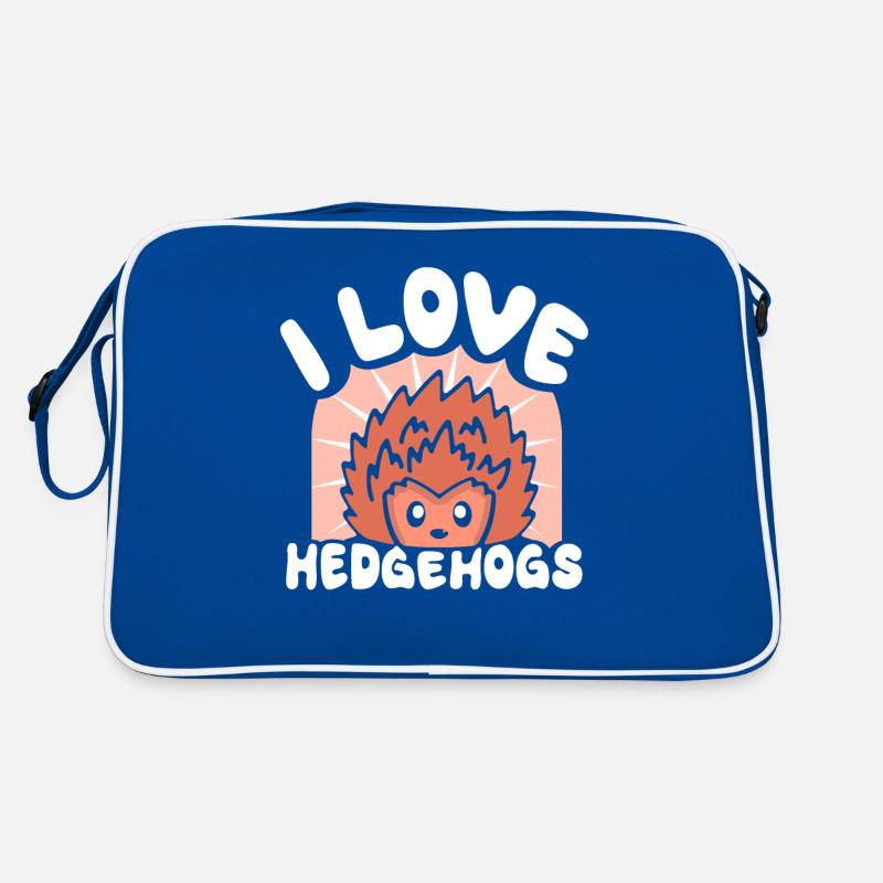 J’adore les dictons hérisson animal mignon Sac Retro