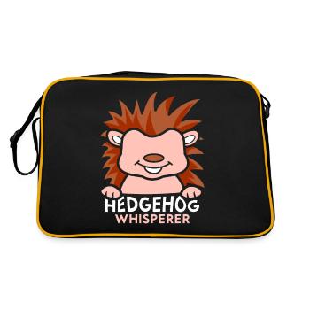 Hérisson Whisperer Dictons Mignon Pet - Sac Retro - noir/or - Dos
