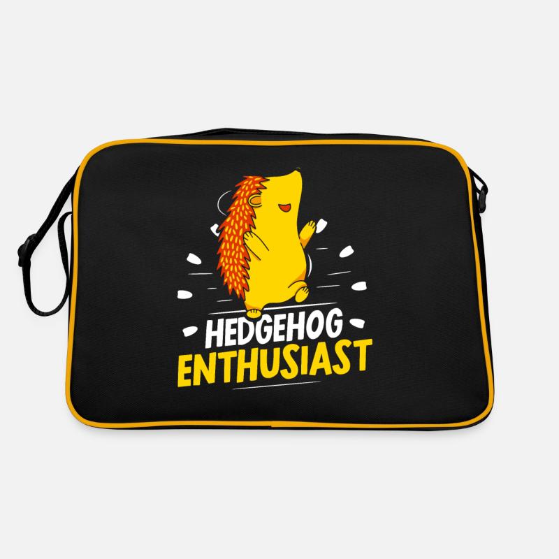 Hedgehog Enthusiast Cute Pet Sayings Retro Bag