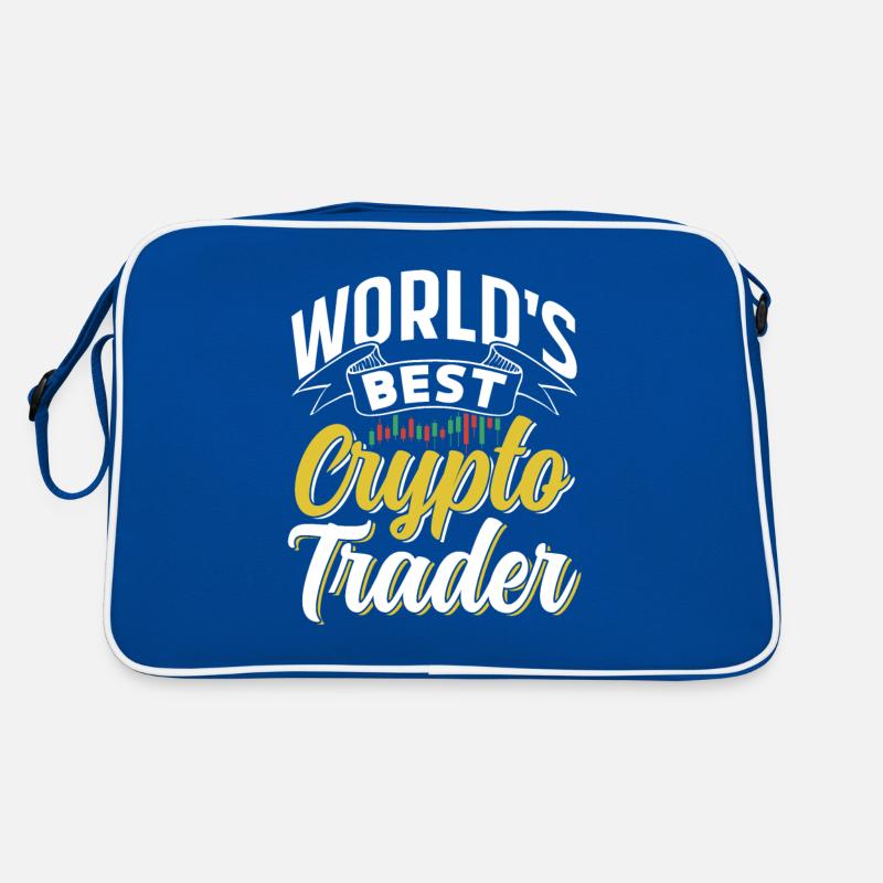 Weltbester Krypto Trader Trading Traden Crypto Retro Tasche