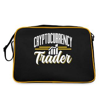 Trader de crypto-monnaie Crypto Trader - Sac Retro - noir/or - Dos