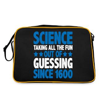 Science, taking all the fun out of guessing 10 - Retro Bag - black/gold - Back