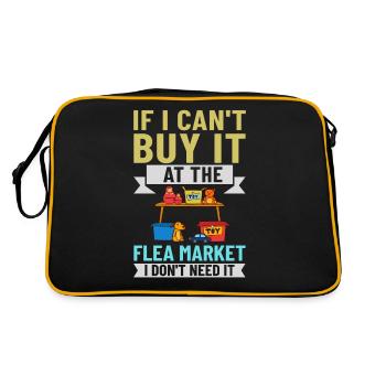 Flea Market Flea Market Funny Articles Market - Retro Bag - black/gold - Back