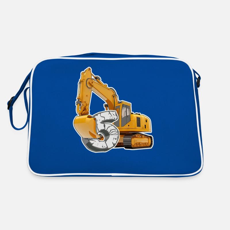 I am 6 excavators 6th birthday 6 year construction worker Retro Bag