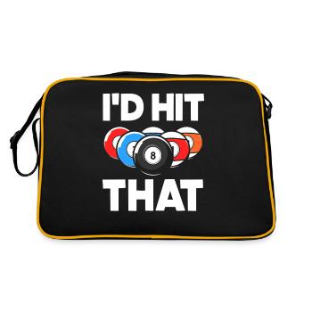 Billiard Balls Billiard Player Gift - Retro Bag - black/gold - Back