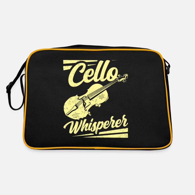 Cello Flüsterer Musiker Cellist Cellos Retro Tasche