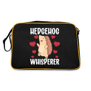 Hérisson Whisperer Pet Dictons Doux - Sac Retro - noir/or - Dos